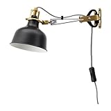 Ikea Wall Lamp Clamp Spotlight Ranarp (Black)
