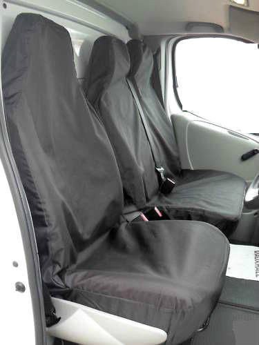 Heavy Duty Durable Black Waterproof Van Seat Covers Attractive Design 2+1
