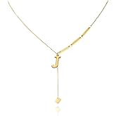 FZBYQWD Gold Cube Initial Necklace for Women - 18K Gold Plated Letter A-Z Pendant Necklace Dainty Cube Necklaces Initial Necklaces Birthday Gifts for Women Jewelry