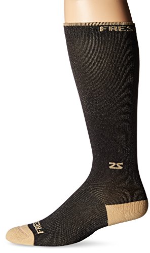 Fresh Legs Copper Compression Socks - Travel Compression Socks - Graduated Compression,L,Black