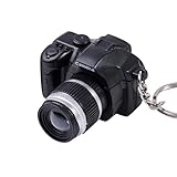 Lanhui Newly Cute Mini Toy Camera Charm Keychain With Flash Light&Sound Gift (Black)