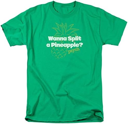 Psych Men's Pineapple Split T-Shirt Green