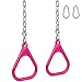 Swing Set Stuff Inc. Trapeze Rings and Chains with SSS Logo Sticker, Pink