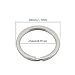 Yasorn 50-pack Stainless Steel Diameter 28mm Split Flat Key Ring Keyring Keychain