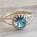Aquamarine Ring March Birthstone Gold Aquamarine Jewelry Ring