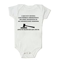 Promini Funny Lawyer Bodysuit Cute Infant One-Piece Baby Bodysuit Baby Romper