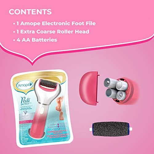 Amope Splashproof Electronic Foot File Foot Spa Pedicure Tool Callous Remover-Pedi Perfect Advance 2 Speed, 1 Count (Packaging May Vary) 2 Amope Splashproof Electronic Foot File Foot Spa Pedicure Tool Callous Remover-Pedi Perfect Advance 2 Speed, 1 Count (Packaging May Vary)
