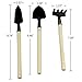 YGEOMER 10pcs Succulent Tools Mini Gardening Hand Tools Set Plant Transplanting Fairy Garden Planting Tools, with 20 Plant Labels as Gift