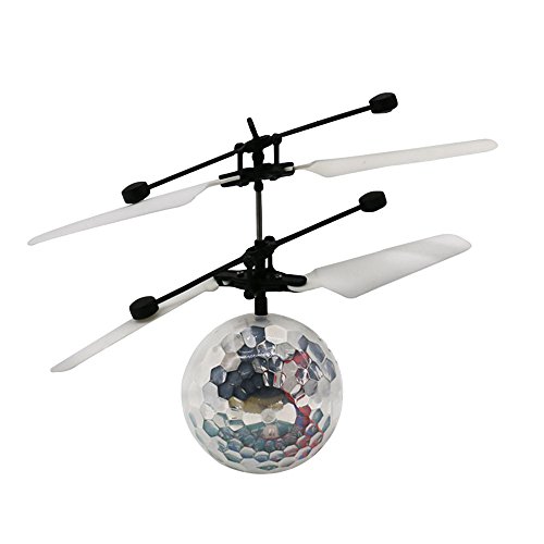 Single Mode RC Flying Ball Crystal Infrared Induction Color LED Flash Light Toy Helicopter, New Great Gift Toy for Children Kids