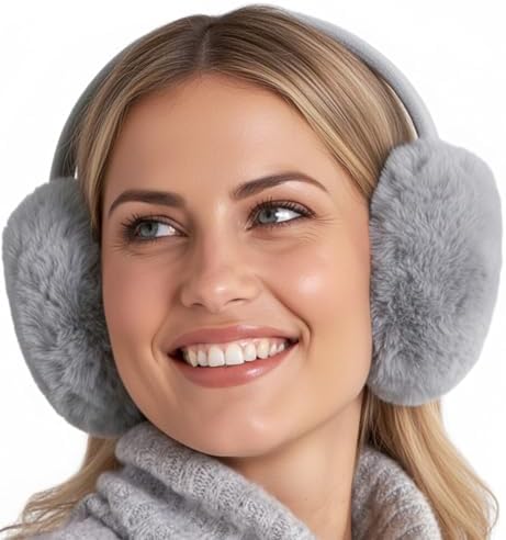 180s Women's Lush Soft Fleece Behind the Head Ear warmers, Frost