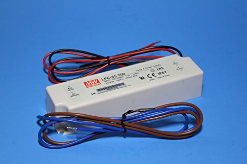 LPC-35-700 Mean Well AC/DC Single Output Power Supply. 35Watts, 9-48V