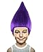 Colorful Pointy Troll Cosplay Costume Wig Collection, Multiple Color Options, Unisex, Adult & Kids Sizes