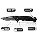 BearCraft Black Folding Knife inclusive **FREE eBook** | Outdoor Survival Pocket-Knife | Rescue Knife one-hand knife made of stainless steel | Ideal for recreational work hiking camping