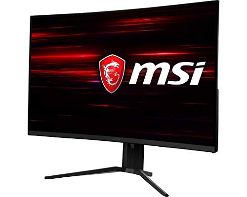 MSI 32" Full HD RGB LED Non-Glare Super Narrow Bezel 1ms 2560 x 1440 144Hz Refresh Rate Free Sync Height Adjustable Curved Gaming Monitor (Optix MAG321CQR),Black - Image 2