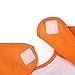 MOMLOVES - Waterproof Sleeved Bib,Infant Toddler Baby Waterproof Bib,6-36 Months (Orange(Lions)+Green(Monkey))