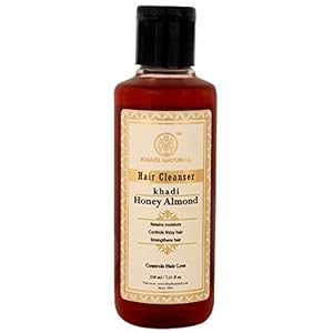 KHADI NATURAL Honey and Almond Hair Cleanser (Shampoo), 210ml