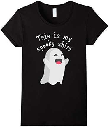 Womens This Is My Spooky Shirt Funny Halloween T-Shirt Large Black