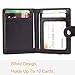 Purfit Design--Buffalo ID Bifold Money Clip Wallet Genuine Leather Slim Wallet with RFID Blocking & Security Closure For Cash & Cards (Black) primary