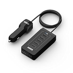 Anker 40W 5ポート USBカーチャージャー 【PowerIQ搭載】 (ブラック)