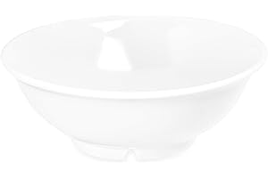 Carlisle FoodService Products Plastic Serving Bowl, Footed Bowl for Restaurants, Hospitals, 24 Ounces, White, (Pack of 12)