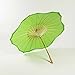 Quasimoon PaperLanternStore.com 32 Inch Grass Green Paper Parasol Umbrella, Scallop Shaped