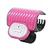 iBang Portable Instant Heat Hot Roller Clip temp. 80℃ 176℉ - Natural Wave Hair Bang Curler for Travel Work at voltage,ampere 5V,2A, not 5V,1A (Rose Pink)