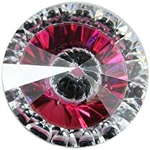 Alone Moon Splicing color eyes round cubic zirconia distinctive loose gemstones 10PCS (6MM, Red)