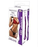 Hott Products Wet Dreams Skinny Me Strap On Dildo With Harness, Purple, 7 Inch, 10 Ounce