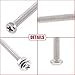 Hilitchi 300-Piece M2 Phillips Pan Head Screws Bolt Nut Lock Flat Washers Assortment Kit, 304 Stainless Steel
