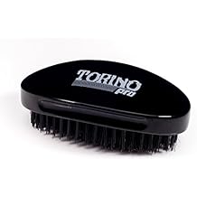 Curved 360 Waves Brush by Brush King - Torino Pro #480 - Extra Hard Curve Palm Wave Brush with Reinforced Boar & Nylon Bristles - Great for Wolfing