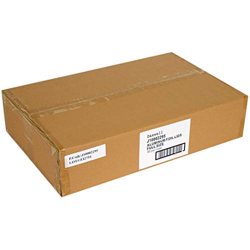 Daxwell Aluminum Foil Steam Table Pan Lids, Full Size, J10002295 (Pack of 50)