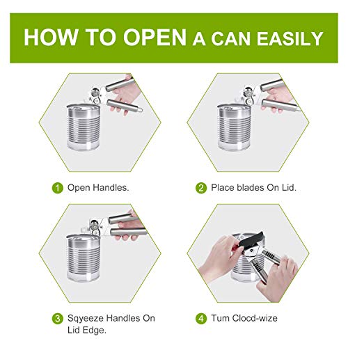 Can Opener Stainless Steel Manual Good Grips with Built-in Bottle Opener