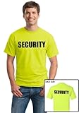 SECURITY | Event Safety Cotton Two Side Print Neon Unisex T-shirt