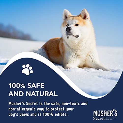 Musher's Secret Dog Paw Wax 200 g (7oz) Moisturizing Dog Paw Balm that Creates an Invisible