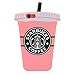 MC Fashion 3D Japanese Cartoon Rinkadoll Super Cute Soft Silicone Case Cover for Apple iPhone 6/6S - Coffee Cup-Pink