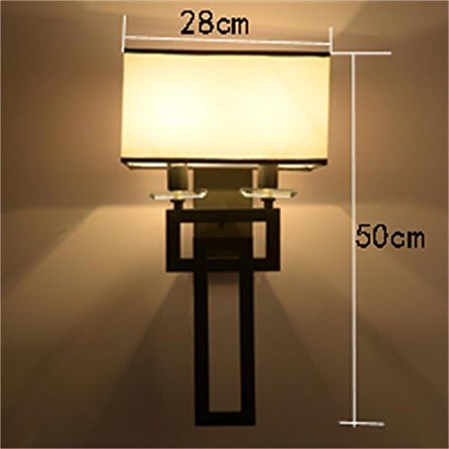 Modernes, minimalistisches neue Chinesische Mauer stoff lange kreative Wand Lampe Nachttischlampe schlafzimmer wohnzimmer esszimmer Gänge, 28 * 50cm [Energy Class A+]