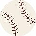 Furnish my Place Baseball Round Play Area Rugs for Kids | Round Shaped | Kindergarten Classrooms and Playrooms | Contemporary | Multicolor | (Baseball 3'3