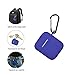 ZALU Compatible for AirPods Case with Keychain, Shockproof Protective Premium Silicone Cover Skin for AirPods Charging Case 2 & 1 (AirPods 1, Blue)