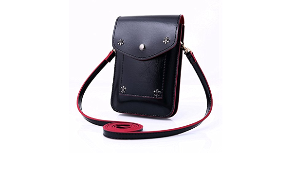 Bolso Porta móvil, HR Bolso móvil a correa de PU, funda móvil universal  para iPhone, Samsung, Huawei etc., negro : Amazon.es: Deportes y aire libre