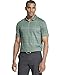 Van Heusen Men's Flex Short Sleeve Stretch Windowpane Polo Shirt, Green Cilantro, Medium