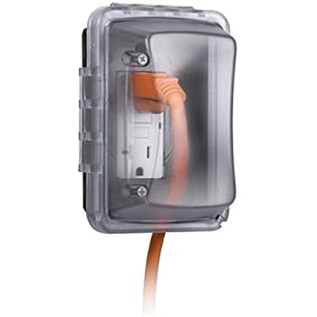 TayMac MM410C Single-Gang Horizontal/Vertical Mount Weatherproof In-Use Cover, 16 in 1, 2-3/4 In. Deep, Clear Finish