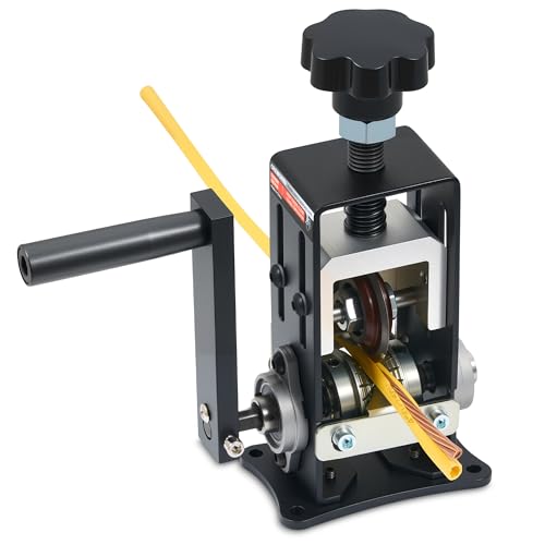 CREWORKS Manual Wire Stripper 1.5-25mm Wire Stripper Machine Compatible with Drill, Copper Wire Stripper for Recovery Wires with 2 Power Plates
