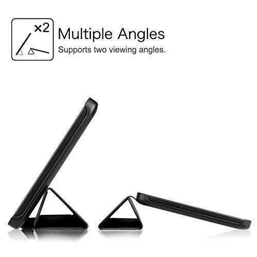 Fintie Samsung Galaxy Tab E 8.0 Case, Ultra Slim Lightweight Standing Cover for Samsung Galaxy Tab E 8 Inch SM-T377 4G LTE Tablet (Verizon / AT&T / Sprint / US Cellular), Black