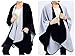 Women Poncho Shawl Blanket Scarf Wrap - Wool Pocket Cape Reversible Black Ruana