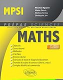 Mathématiques MPSI - 4e édition actualisée (Prépas Sciences) by