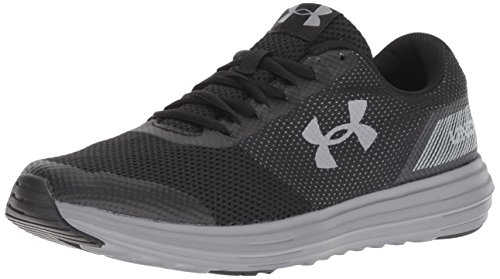 Under Armour Men's Surge Running Shoe, Black (004)/Black, 9.5
