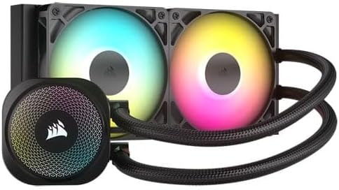 NAUTILUS 240 RS ARGB CPU-Flüssigkeitskühler – 240mm AIO – Geräuscharm – Direkter Mainboard-Anschluss – Intel LGA 1851/1700, AMD AM5/AM4 – 2x RS120 ARGB-Ventilatoren Inbegriffen – Schwarz