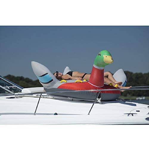 Swim Central Inflatable Lay-on Decoy Duck Towable Float, 86-Inch