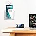 MaxGear Acrylic Brochure Holder 4x9 inch, Plastic Literature Holder for Pamphlets, Flyers, Rack Cards, Desk or Wall Mount, Slant Back Design Clear Display Stand, Office or Home Use, 2 Pack