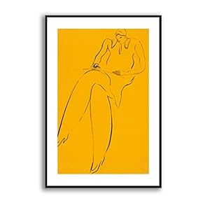 Framed Canvas Wall Art for Living Room, Bedroom Sexy Girls by Sanyu Canvas Prints for Modern Home Decoration Ready to Hang - 16"x24" inches